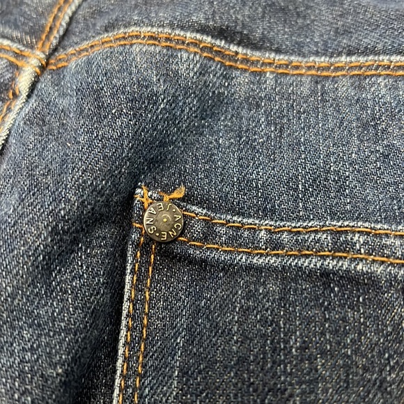 ACNE JEANS MENS DARK WASH MAX RAW STRAIGHT LEG JEANS 31/34 - Picture 10 of 16